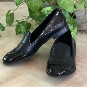 Franco Sarto Paten Leather Wingtip Loafer sz 8